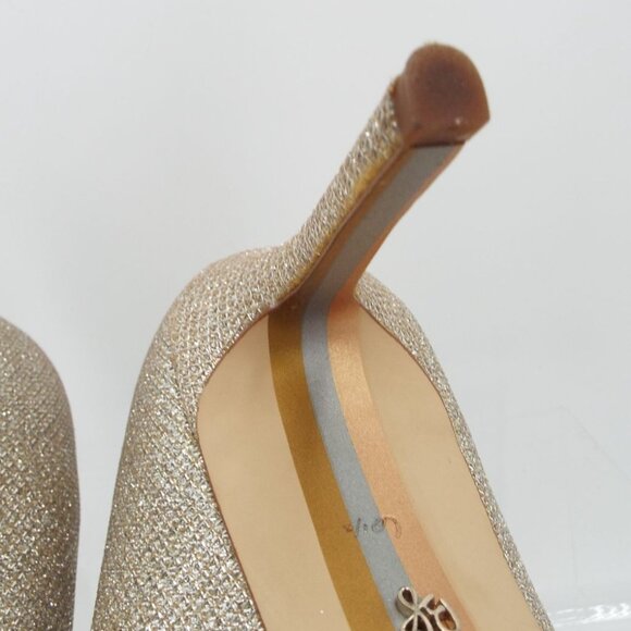 Sam Edelman Hazel Gold Metallic Pointed Toe Pumps Heels Size 6.5M - Picture 14 of 15